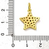 Brass Micro Pave Clear Cubic Zirconia Pendants KK-H493-03G-01-3