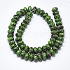 Natural Ruby in Zoisite Beads Strands G-T122-02S-3