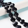 Synthetic Blue Goldstone Beads Strands G-K357-C09-01-2