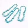 Natural Howlite Graduated Beaded Necklaces NJEW-P209-84B-3