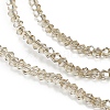 Transparent Electroplate Glass Beads Strands EGLA-A039-T2mm-UA08-3