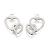 Valentine's Day 304 Stainless Steel Charms STAS-I151-25P-2