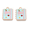 Alloy Enamel Pendants ENAM-Q004-01KCG-23-1
