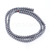 Non-magnetic Synthetic Hematite Beads Strands G-P338-14B-3x3mm-2