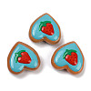 Hanmade Heart Lampwork Beads Strands LAMP-P069-04A-01-2