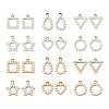 Kissitty 48Pcs 12 Style UV Plating Acrylic Pendants OACR-KS0001-01-9