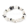 Chip Natural Rutilated Quartz Stretch Beaded Bracelets for Kids BJEW-JB06305-01-1