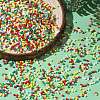 4 Colors Christmas 11/0 Grade A Baking Paint Glass Seed Beads SEED-X0058-12-5
