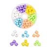 6 Colors Polymer Clay Bead Strands CLAY-YW0001-18-1