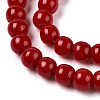 Opaque Solid Color Glass Beads Strands GLAA-T032-P10mm-23-3