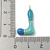 Brass Enamel Pendants X-KK-E093-03G-L-3
