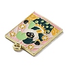 Word The Fool Alloy Enamel Pendants ENAM-M062-01D-G-2