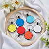 AHADEMAKER 6Pcs 6 Colors Blank Silicone Pet ID Tags AJEW-GA0005-09-4