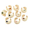 304 Stainless Steel Multi-layer Open Cuff Rings RJEW-Z078-02G-4