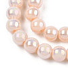 Electroplate Opaque Glass Beads Strands X-GLAA-T032-P6mm-AB09-2