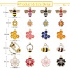 40Pcs 20 Style Alloy Enamel Pendant DIY-SZ0007-32-2