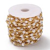 Handmade Brass CCB Plastic Link Chains CHC-I036-55G-3