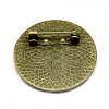 Tibetan Style Alloy Brooch Findings TIBE-Q081-25mm-01AB-FF-2