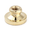 Texture Theme Roung Brass Stamp Head AJEW-M036-06O-G-3