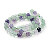 Natural Fluorite Beads Strands G-E112-8mm-18-2