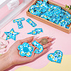 2 Sets Polyester Embroider Self-adhesion Thread Iron on/Sew On Patches PATC-TA0001-54A-7