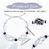 Adjustable Braided Nylon Cord Macrame Pouch Bracelet Making AJEW-SW00013-18-2