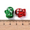 Christmast Theme UV Plating & Printed Opaque Acrylic Beads PACR-Q003-03A-3