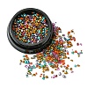 DIY 3D Nail Art Decoration Mini Glass Micro Beads MRMJ-T063-444B-1