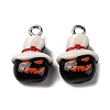 Halloween Theme Opaque Resin Pendants RESI-D075-01B-1