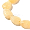 Natural Yellow Jade Beads Strands G-I377-A04-4