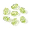 Handmade Foil Glass Beads Strands FOIL-N033-02E-1