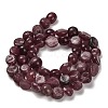 Natural Strawberry Quartz(Dyed & Heated) Beads Strands G-P497-01E-88-3