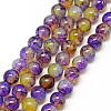 Baking Painted Glass Beads Strands DGLA-Q023-6mm-DB50-1