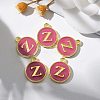 Golden Plated Alloy Enamel Charms ENAM-S118-08Z-5