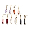 Oval Light Gold Brass Micro Pave Cubic Zirconia Stud Earrings EJEW-Q800-49KCG-1