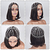 1Pc Plastic Pearl Mesh Headbands OHAR-GA0001-21-3