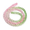 Transparent Painted Glass Beads Strands DGLA-A034-T3mm-A18-5