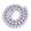 Baking Painted Pearlized Glass Pearl Bead Strands HY-N002-8mm-A04-3