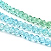 Transparent Painted Glass Beads Strands DGLA-A034-T3mm-A17-4