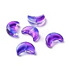 Transparent Spray Painted Glass Beads GLAA-I050-04E-1