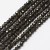 Natural Obsidian Bead Strands G-P270-2mm-28-1