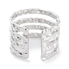 Non-Tarnish 304 Stainless Steel Multi-layer Open Cuff Rings RJEW-K273-03P-3