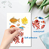 8 Sheets 8 Styles PVC Waterproof Wall Stickers DIY-WH0345-219-3