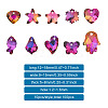 Glass Rhinestone Pendants YS-TAC0007-01B-5
