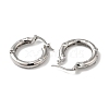 Cubic Zirconia Hoop Earrings EJEW-Z019-23D-P-2