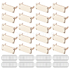20Pcs Zinc Alloy Rectangle Bag Decorative Clasps PURS-FH0001-14KCG-1
