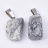 Natural Crazy Agate Pendants G-Q996-25-2