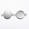 Tarnish Resistant 304 Stainless Steel Cabochon Connector Settings LS-STAS-P161-29-20mm-2