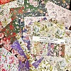 24Pcs 12 Styles Floral Flower Scrapbook Paper Pads PW-WG17C37-01-3