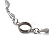 Tarnish Resistant 201 Stainless Steel Link Bracelet Settings Fit for Cabochons MAK-K023-01A-P-2